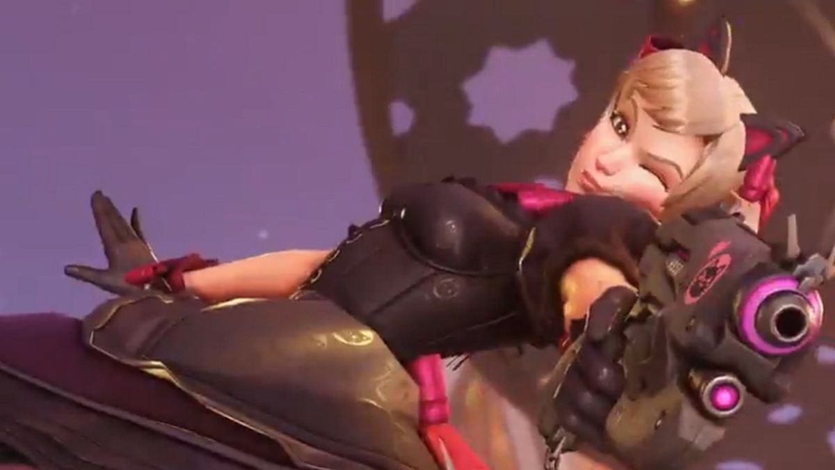 D.Va&#039;s Black Cat skin from Overwatch.