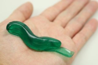 A new surgical adhesive molded into the shape of the slug that inspired it. The adhesive is made up of polymers linked by two types of chemical bonds.