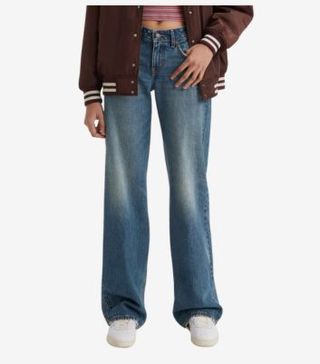 Image of wide leg jeans