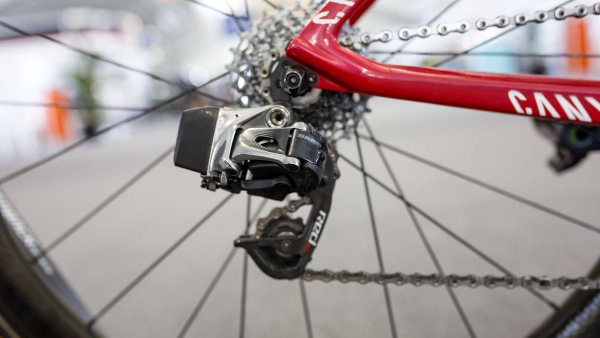 A closer look at the rear derailleur