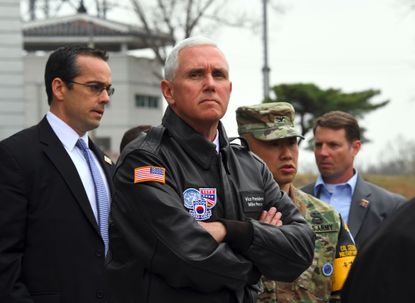 Vice President Mike Pence visits the DMZ