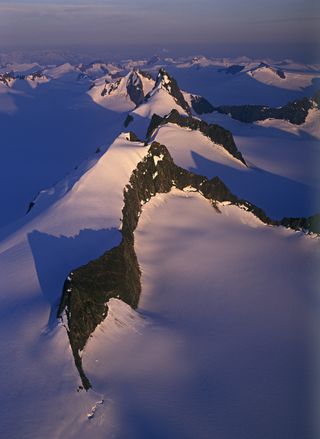 Taku Towers on the Juneau Icefield