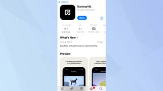 Runway mobile app downloaded