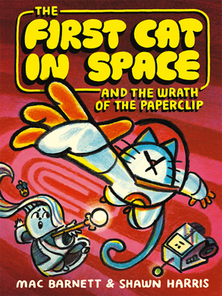 Book cover of "The First Cat in Space" 