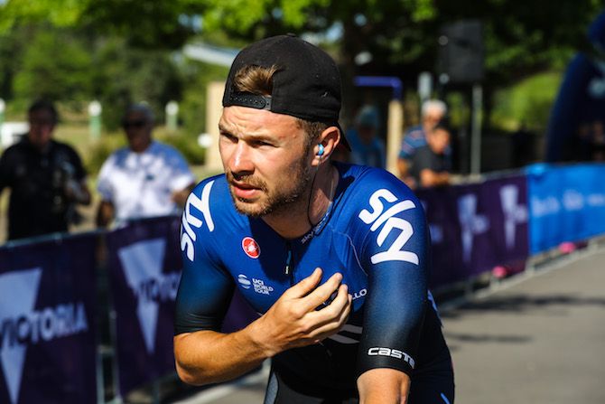 Team Sky's Owain Doull, ahead of stage 3, on what turned out to be a fantastic day for him at the 2019 Herald Sun Tour