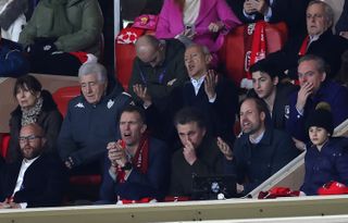 Prince William watches Aston Villa play football in Monaco with a group of friends