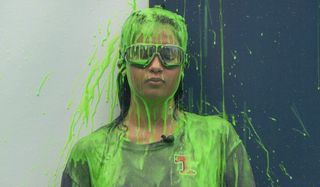 Hannah with slime on her body Big Brother CBS