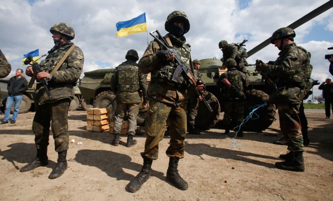 Ukrainian troops