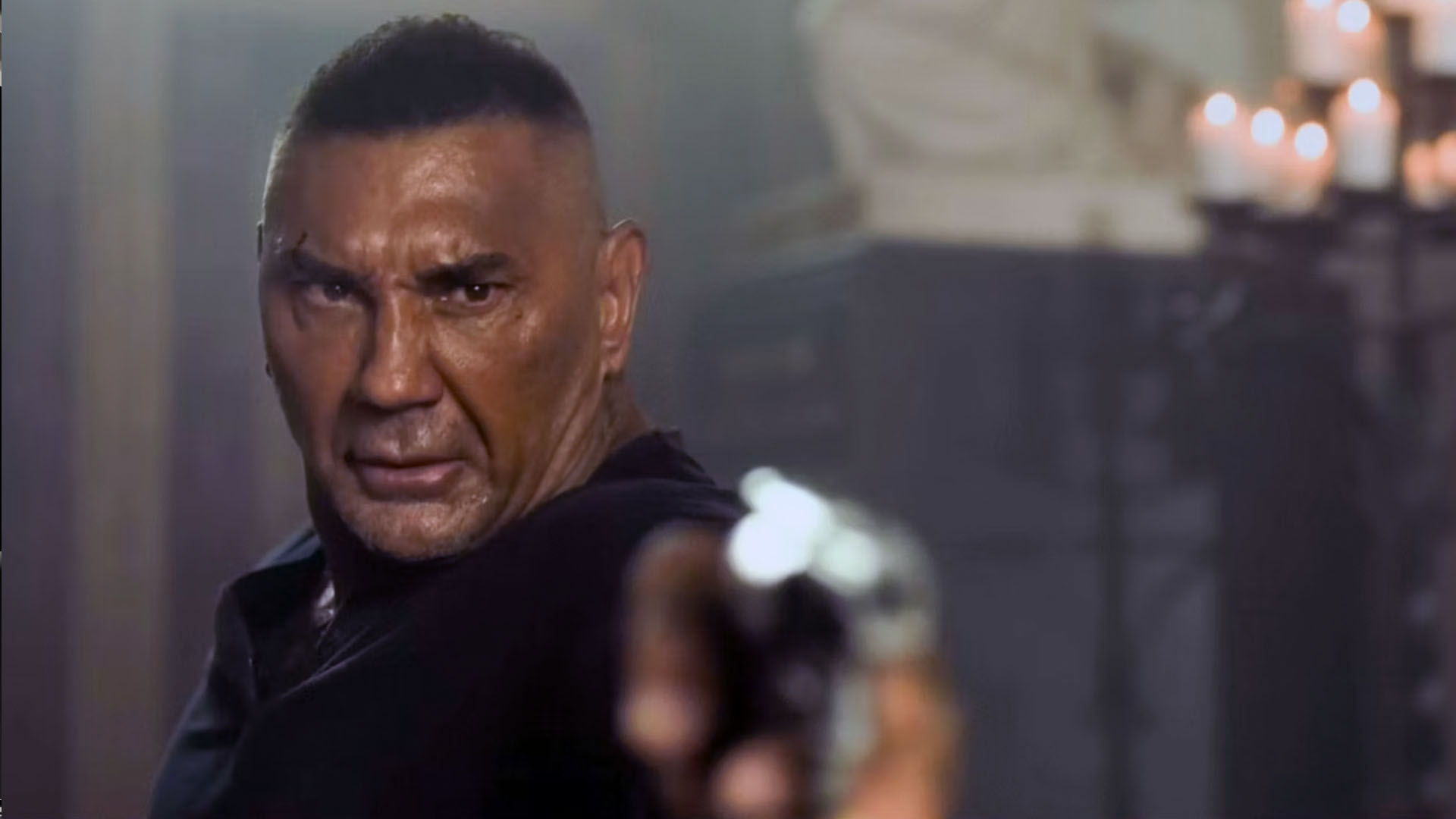 Dave Bautista in The Killer's Game.