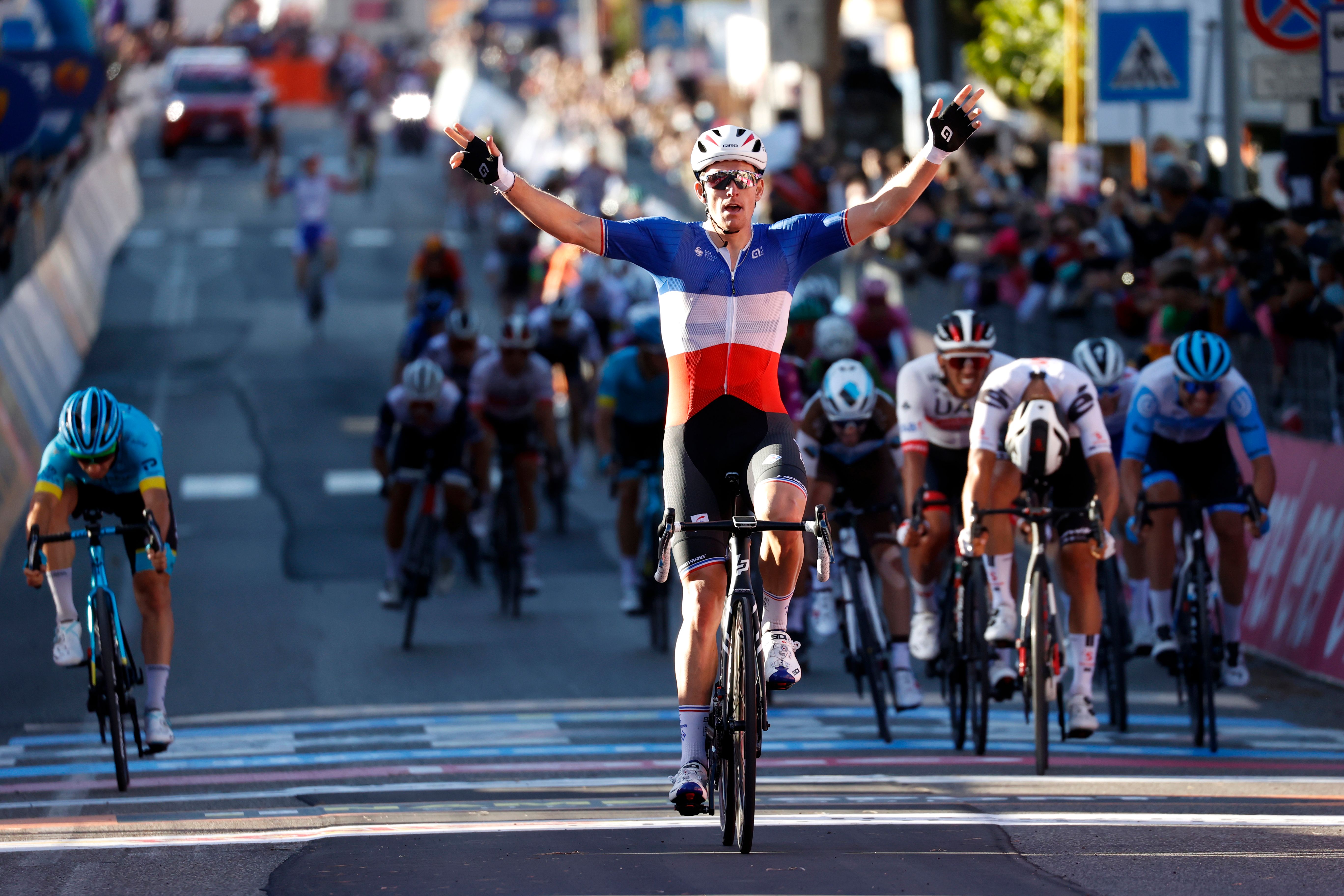 Arnaud Demare on stage six of the 2020 giro
