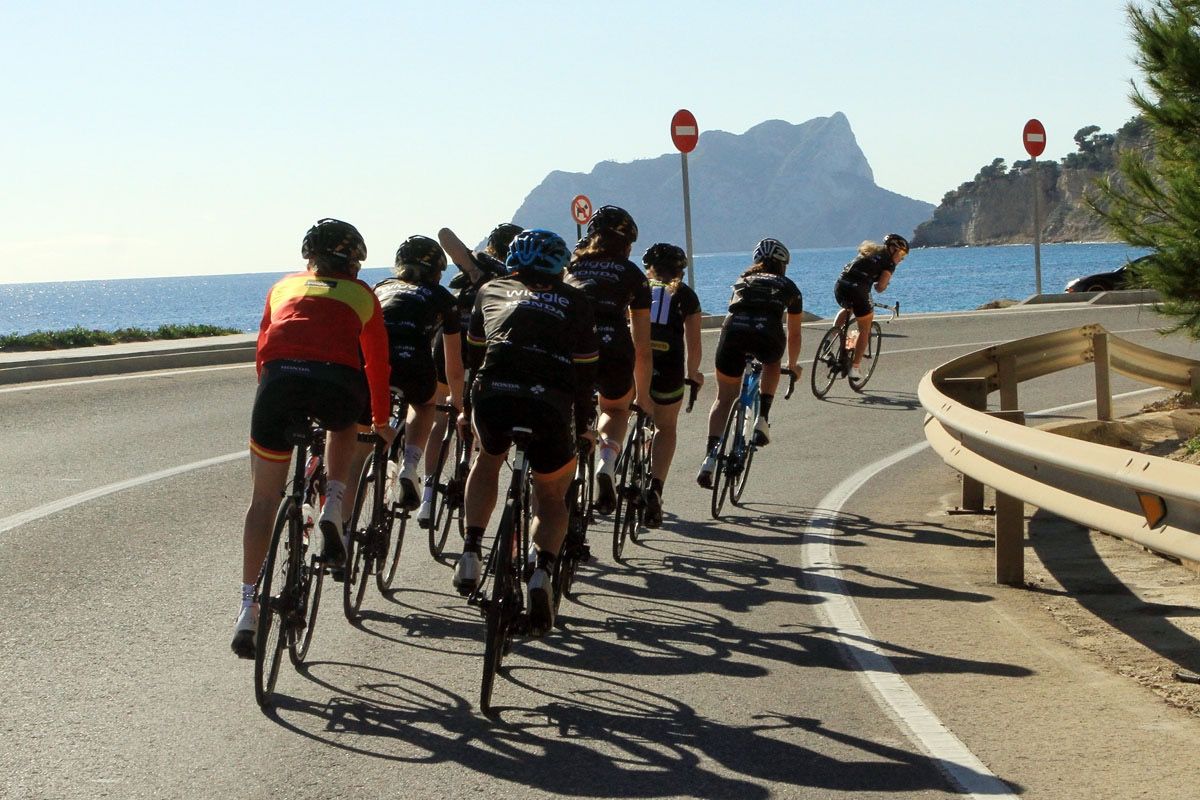 Blue skies and blue water offered plenty for the riders to enjoy while out riding