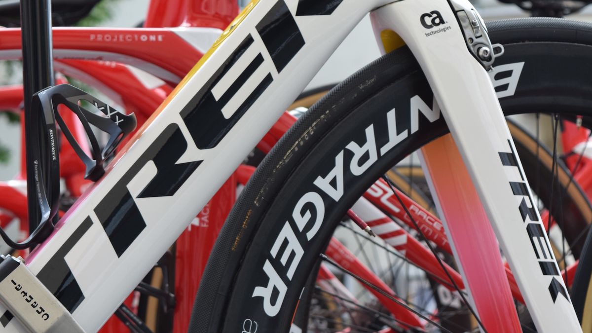 Alberto Contador has been running Continental Competition tubular tyres at the race, the only Trek-Segafredo rider to do so