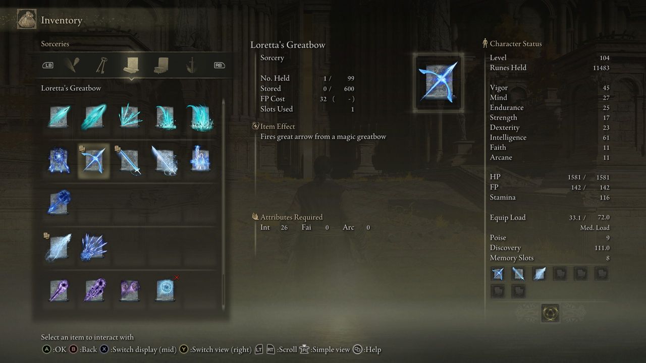 loretta's greatbow stats