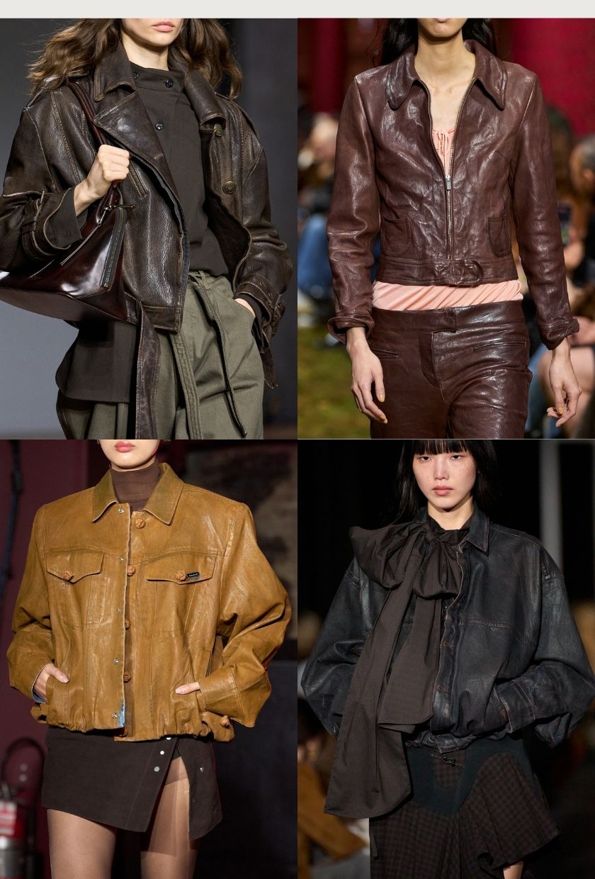 "Lived-in" bikers on the Emporio Armani, Miu Miu, Private Policy and Ottolinger A/W 2026 runways
