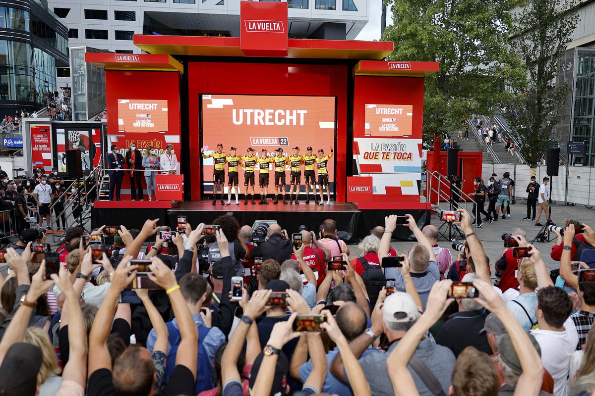 Vuelta Espana 2022 - 77th edition - 1st stage - Utrecht - Utrecht 23,3 km 19/08/2022 - Team Jumbo - Visma - photo Rafa Gomez/SprintCyclingAgency&Acirc;&copy;2022
