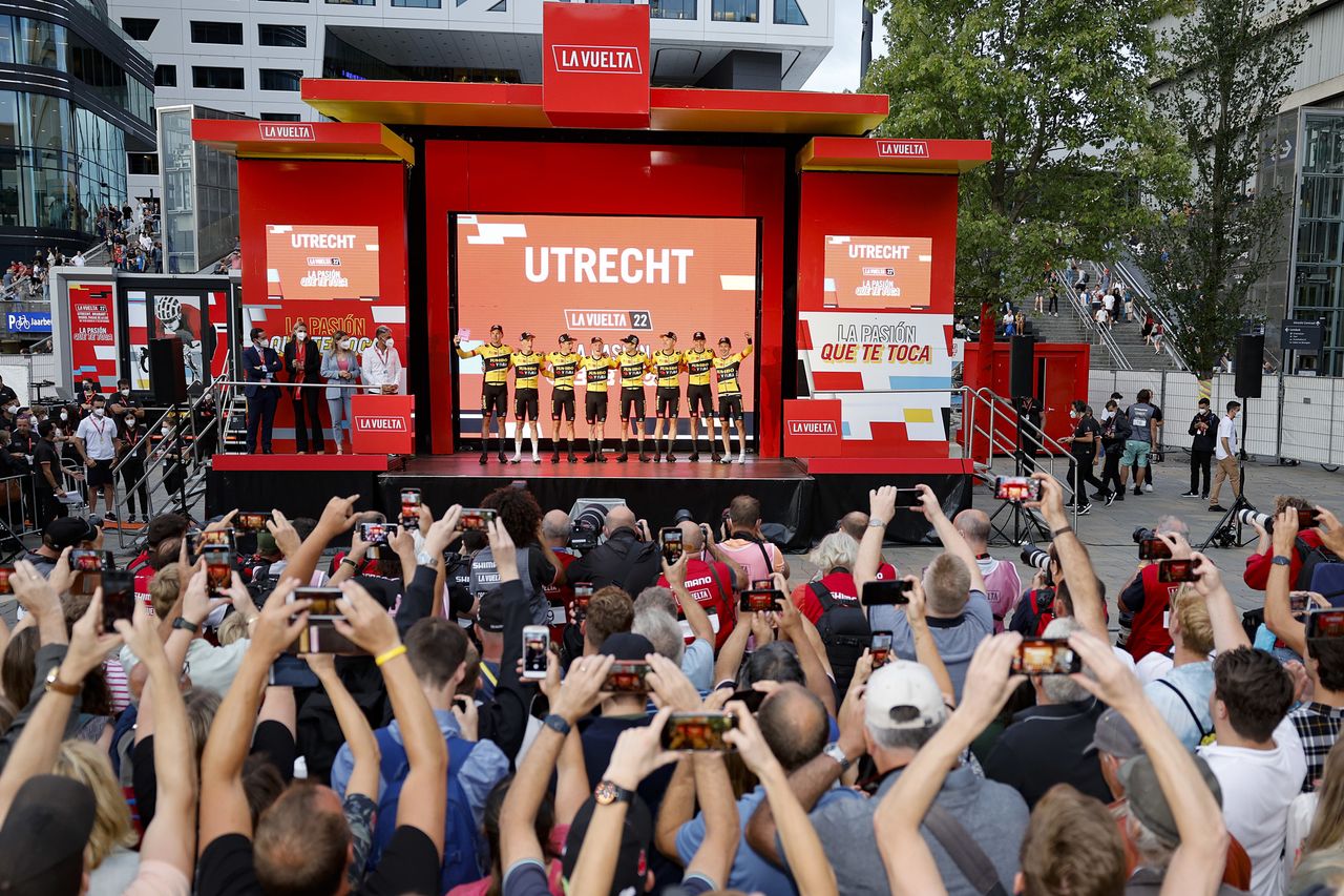 Vuelta Espana 2022 - 77th edition - 1st stage - Utrecht - Utrecht 23,3 km 19/08/2022 - Team Jumbo - Visma - photo Rafa Gomez/SprintCyclingAgency&Acirc;&copy;2022