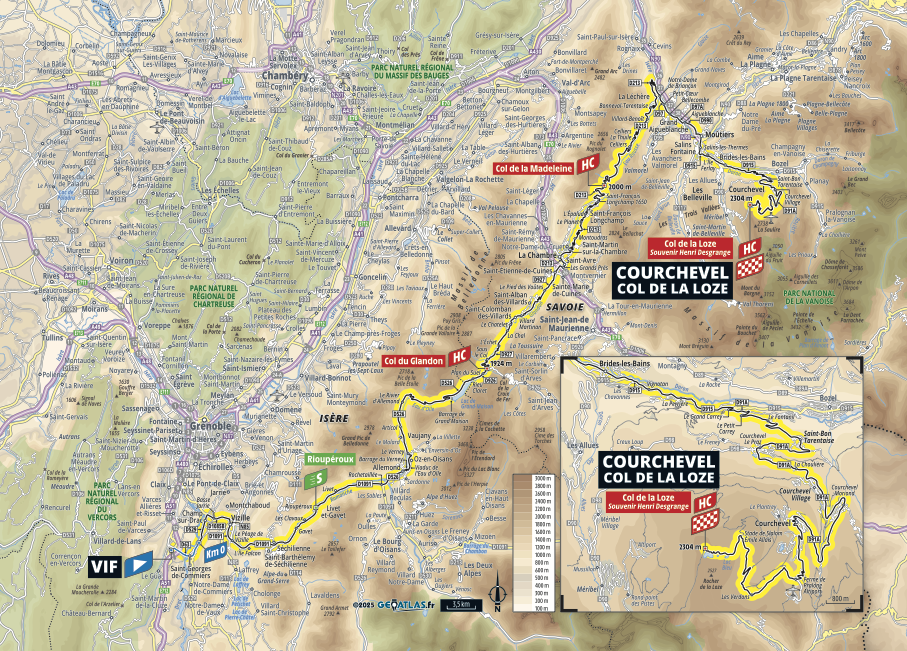 Maps of the 2025 Tour de France stages