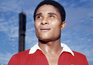 Eusebio pictured at Benfica in 1970