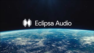 The Eclipsa Audio logo floating in space above the Earth