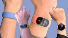Grace Walsh wearing the best Fitbits, including Fitbit Air, Edge, Inspire 3, and Pixel Watch 5
