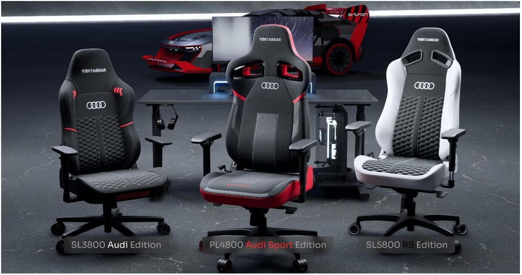 Vertagear x Audi gaming chair collection