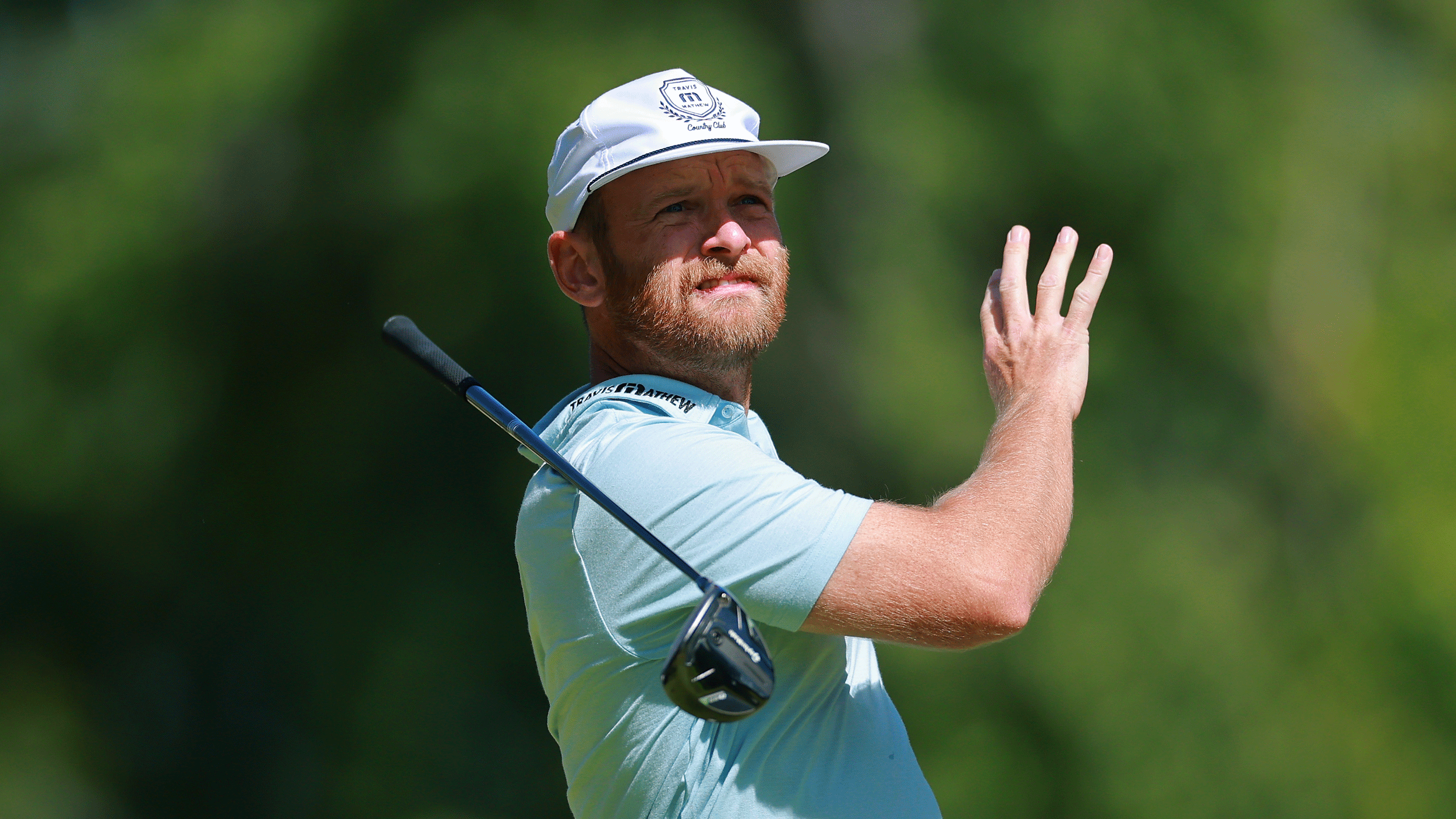 Tyler McCumber lets go of his club behind him during the Astara Chile Classic presented by Scotiabank 2026