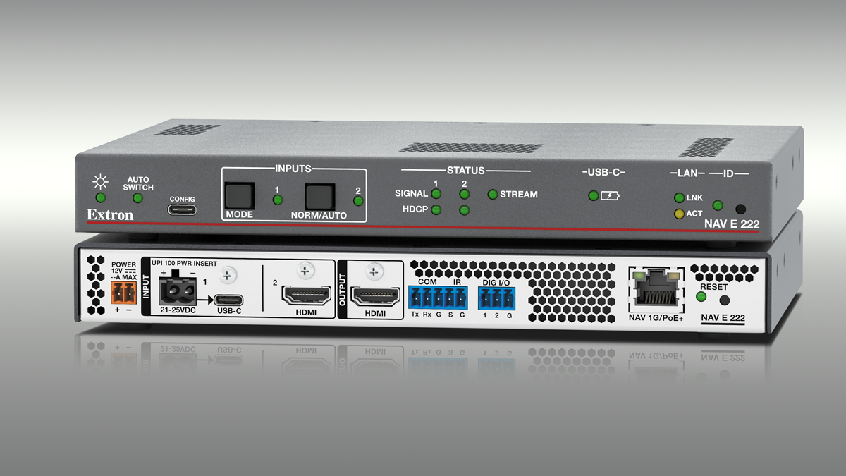 Extron's new UCS 910 Series of twisted pair USB 5Gbps extenders.