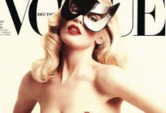 Claudia Schiffer on the cover of German Vogue