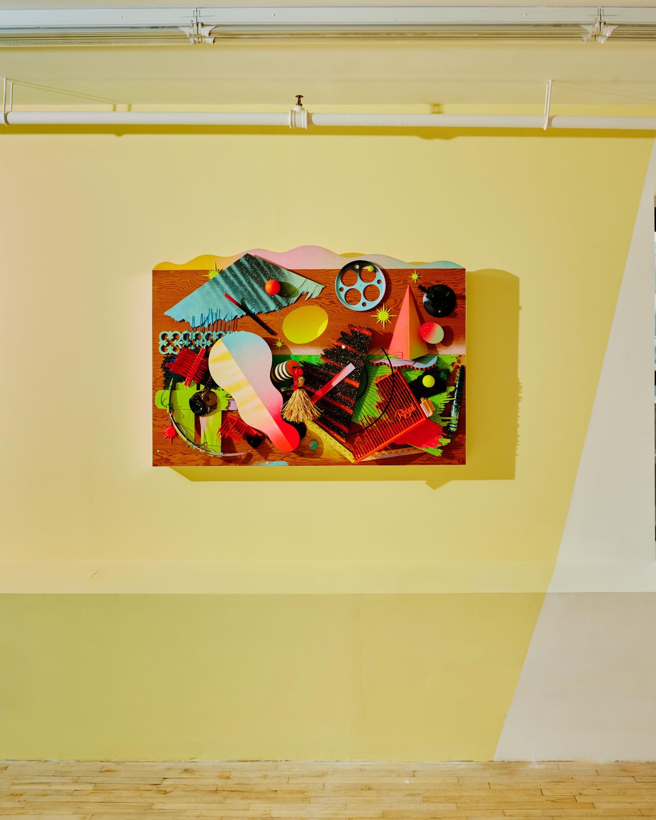 Colourful Day-Glo artworks by Dan Friedman