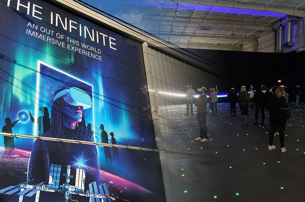 The Infinite, a VR experience offering interactive, immersive tours of the International Space Station, is now open in Houston, Texas, marking its premiere in the United States.