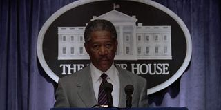 Deep Impact Morgan Freeman addresses the nation