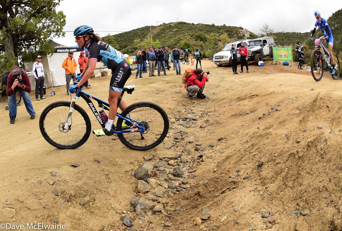 Caroline Mani (Raleigh Clement) passes through the feed zone before descending into Skull Valley