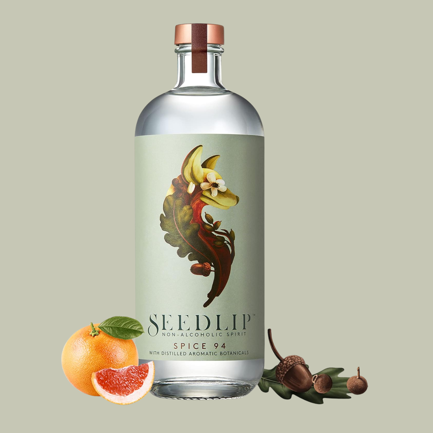 A bottle of non-alcoholic vermouth