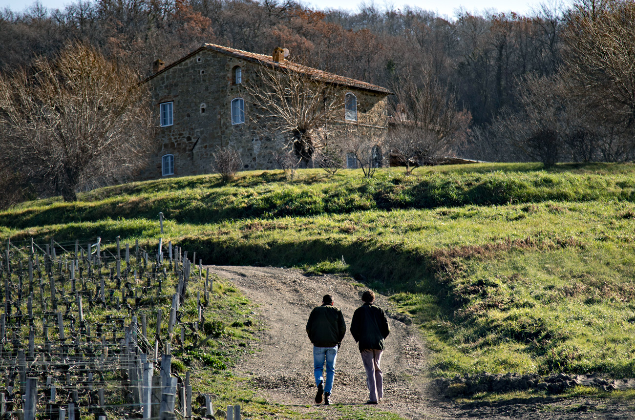 Lorenzo Fornaini &amp; Benjamin Franchetti at Tenuta di Trinoro