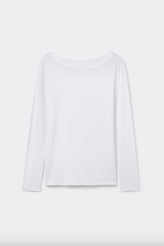 Intimissimi Long Sleeve Bateau Neck Top in Micromodal