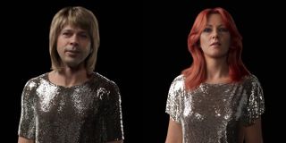 Björn Ulvaeus and Anni-Frid Lyngstad, rendered digitally for ABBA Voyage