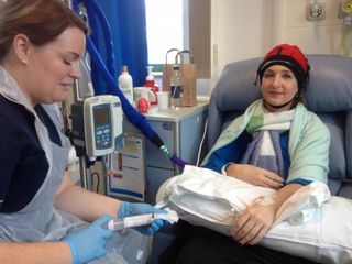 Victoria Derbyshire undergoing chemotherapy
