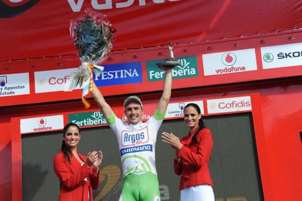 John Degenkolb (Argos-Shimano) on the podium again in the Vuelta