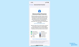 iOS 16.2 iCloud Advanced Data Protection feature