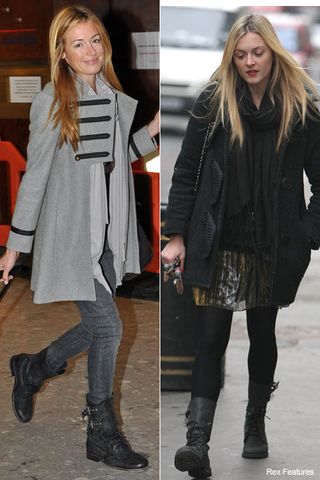 Cat Deeley and Fearne Cotton - Trend: Celebrities in All Saints Military Boots - Marie Claire