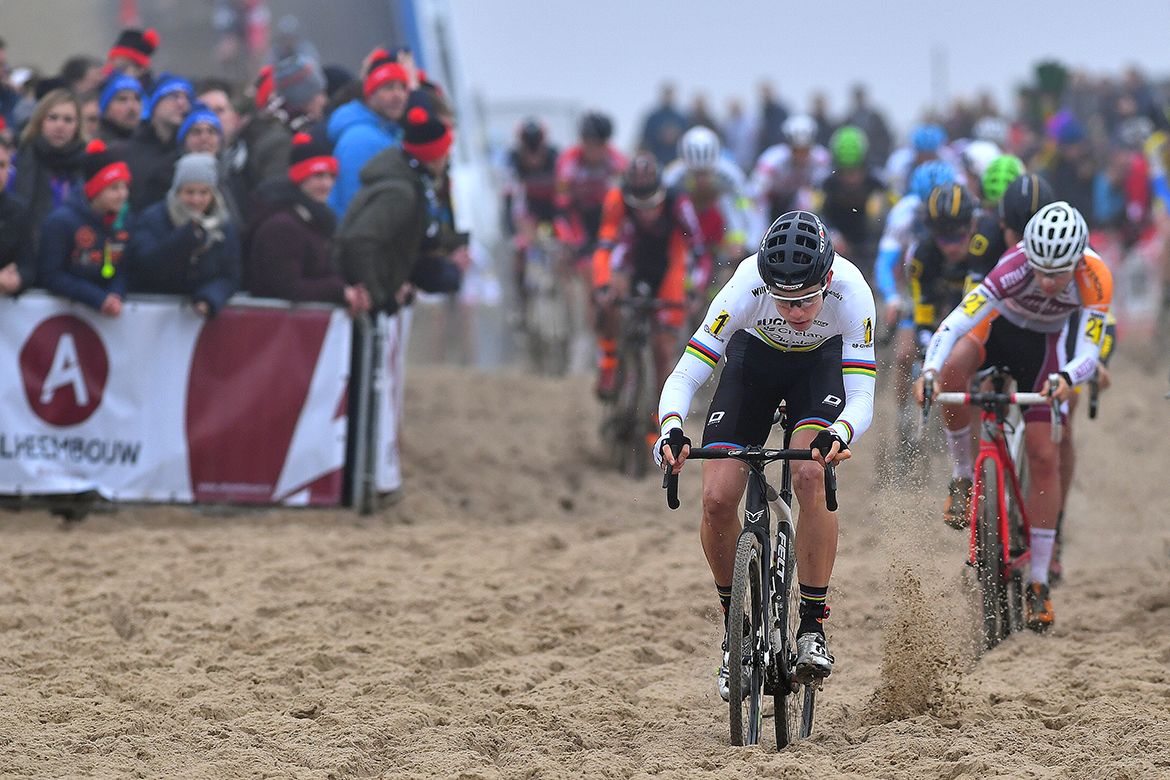 Woet Van Aert in the sand