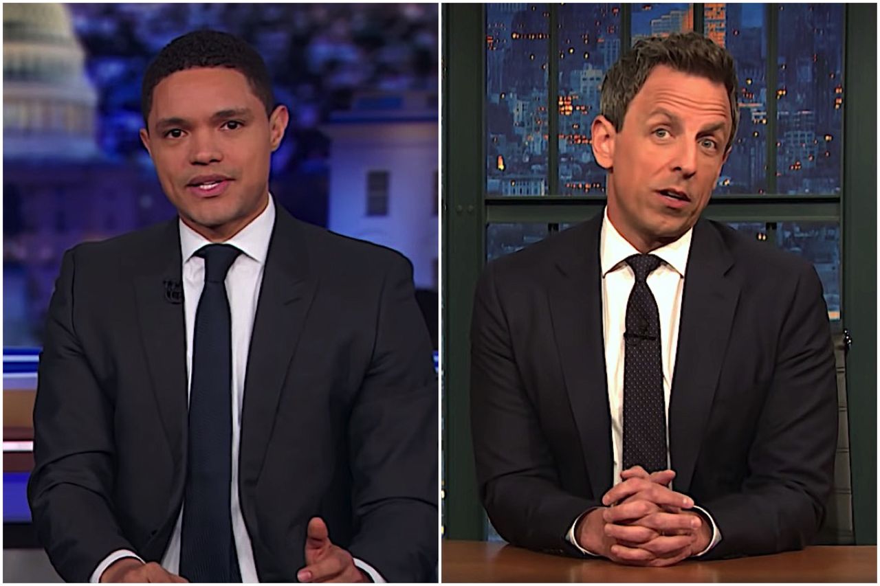 Seth Meyers and Trevor Noah on rich people and college