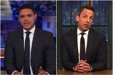 Seth Meyers and Trevor Noah on rich people and college