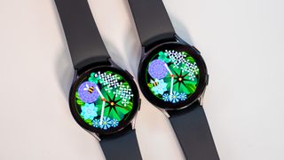 Comparing the size and bezels between the Samsung Galaxy Watch 5 and 6