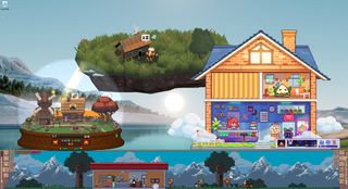 Four different desktop pet applications ont he same screen