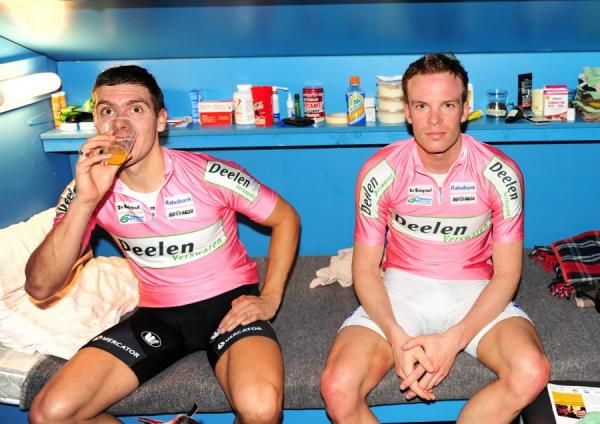 De Ketele and Keisse take time out.