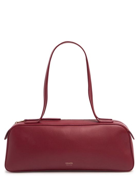 Simona Smooth Leather Shoulder Bag - Khaite - Women - Oxblood - Unique