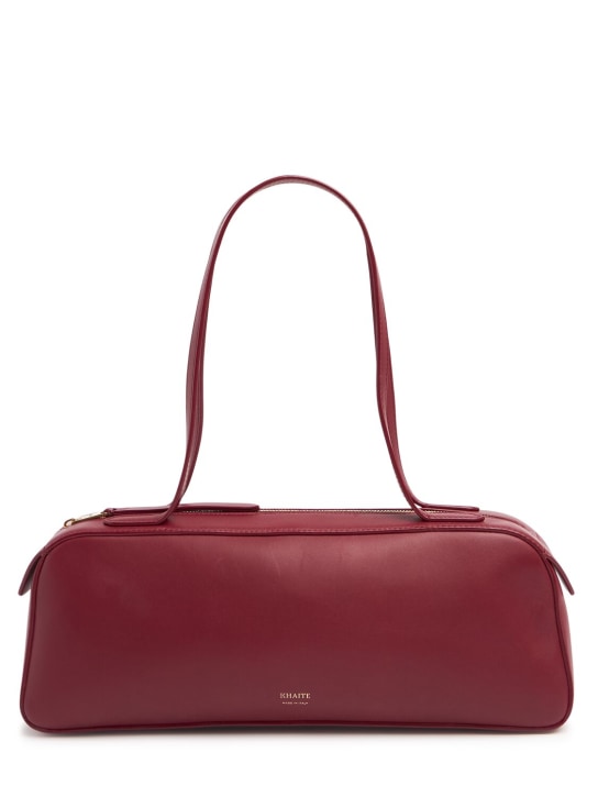 Simona Smooth Leather Shoulder Bag - Khaite - Women - Oxblood - Unique