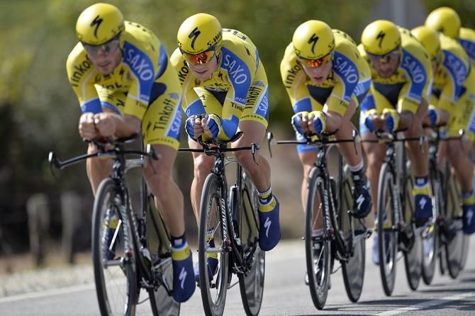 Tinkoff-Saxo was fifth on the TTT