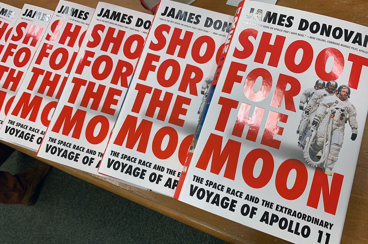 “Shoot for the Moon&quot; by James Donovan focuses on &quot;first-person, behind-the-scenes details&quot; of the Apollo 11 mission.